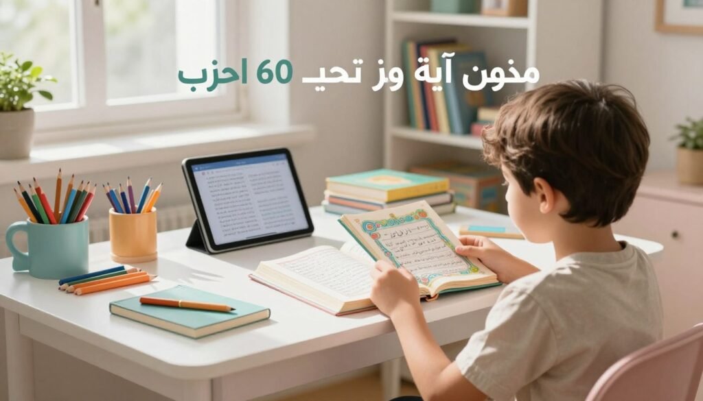 منهج آية وترديد لتحفيظ الحزب 60