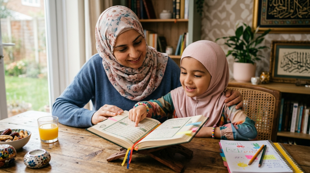 how to review the Quran with your child without boredom