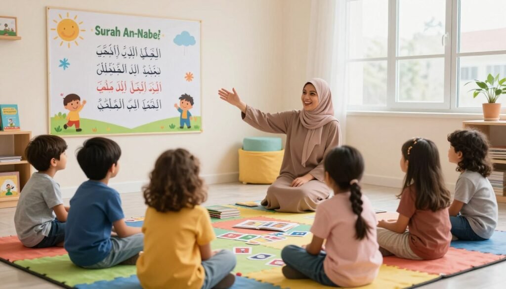 حفظ سورة النبأ للاطفال